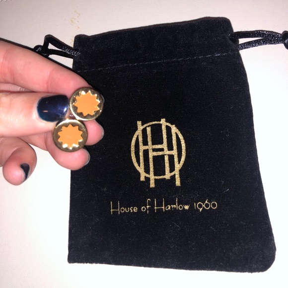 House of Harlow Orange Earrings - Picture 3 of 5